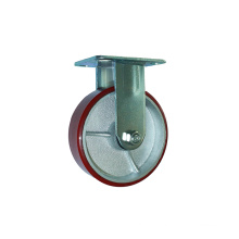 shuntong wholesale 6" Polypropylene Wheel Medium Duty Caster Zinc Plating Rigid Fork Industrial Caster Wheels steel caster wheels